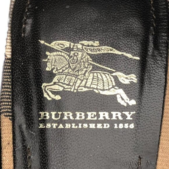 Burberry Off-White Leather Quilted "Stirrup" Buckle Ballet Flats size 39  = 8 - Picture 6 of 13